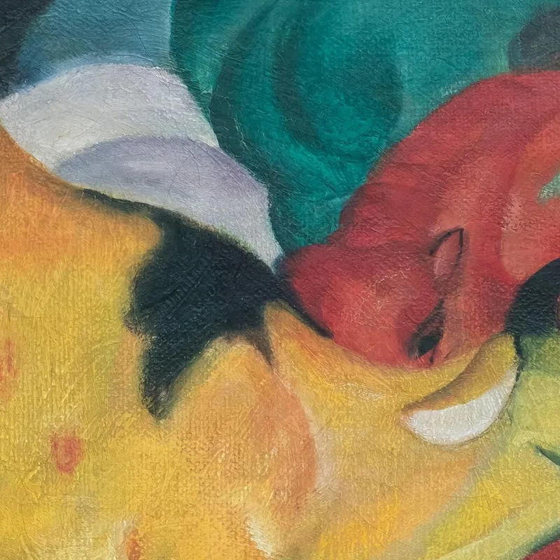 Vacas Rojo Verde Amarillo Franz Marc