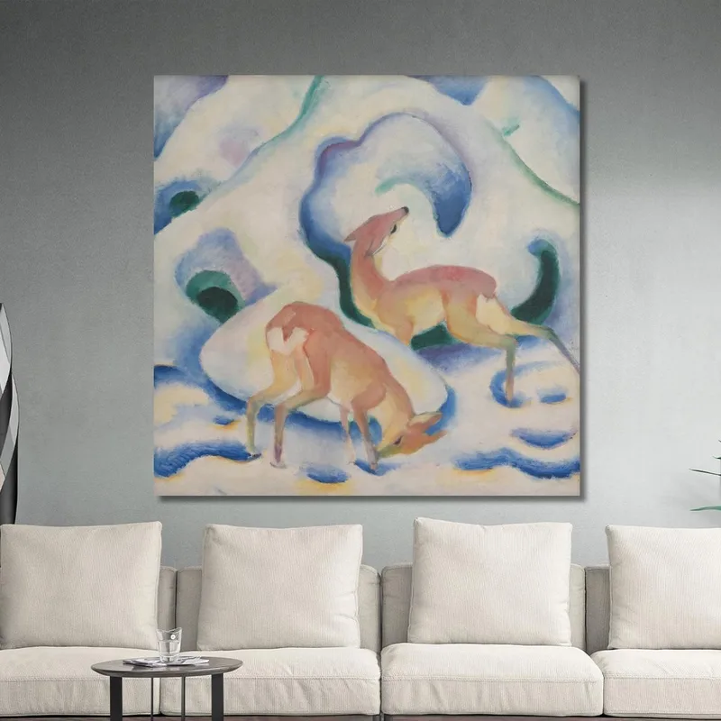 Cervo Nella Neve Ii Franz Marc