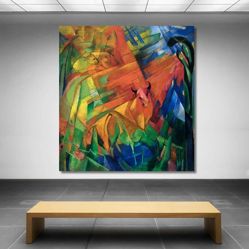 Animales En Un Paisaje Franz Marc