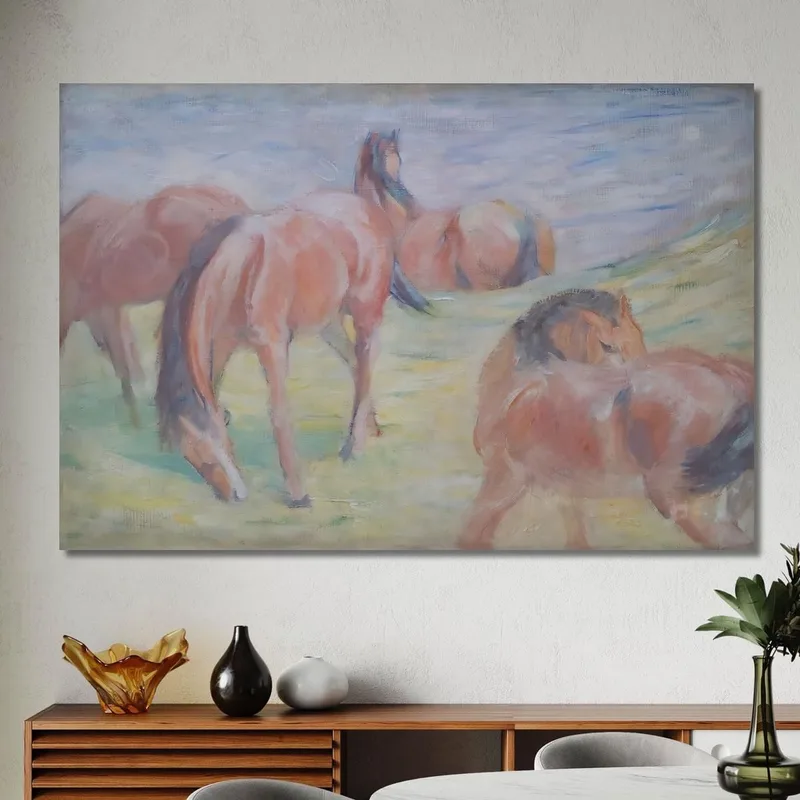 Grazing Horses I Franz Marc