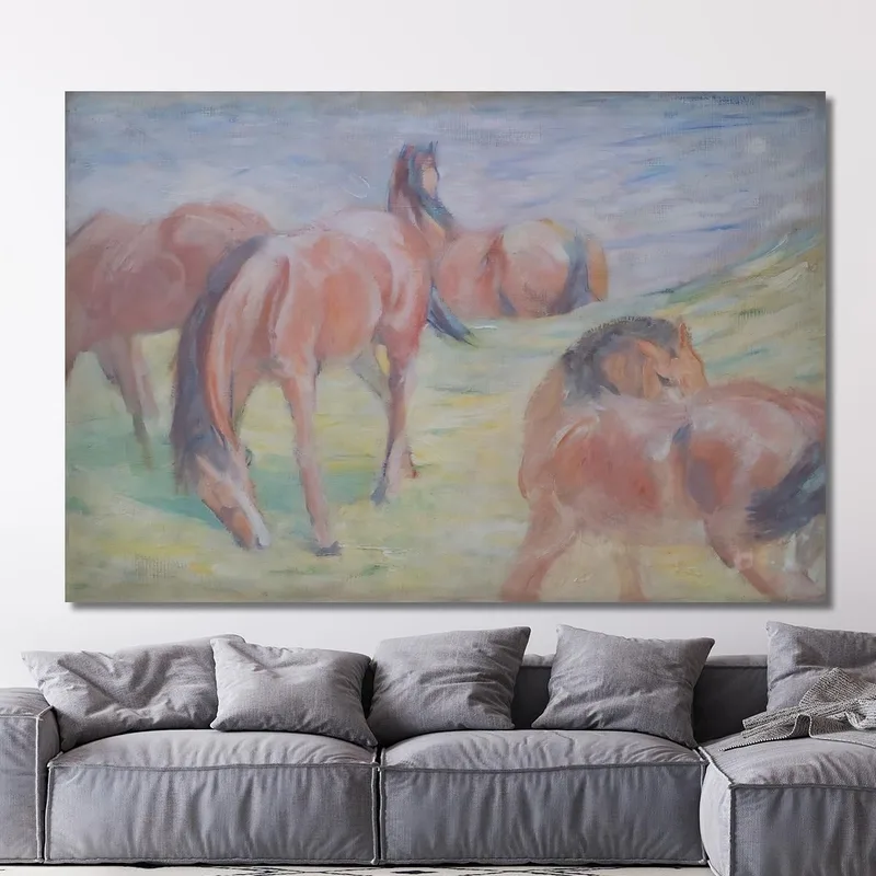 Grazing Horses I Franz Marc