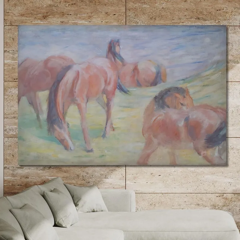 Grazing Horses I Franz Marc