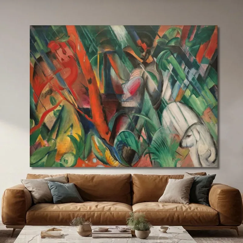 Bajo La Lluvia Franz Marc