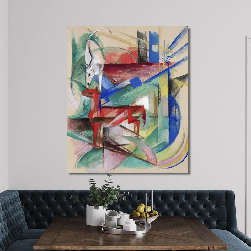Paesaggio Con Animali Franz Marc