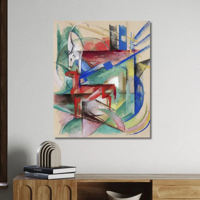 Paesaggio Con Animali Franz Marc