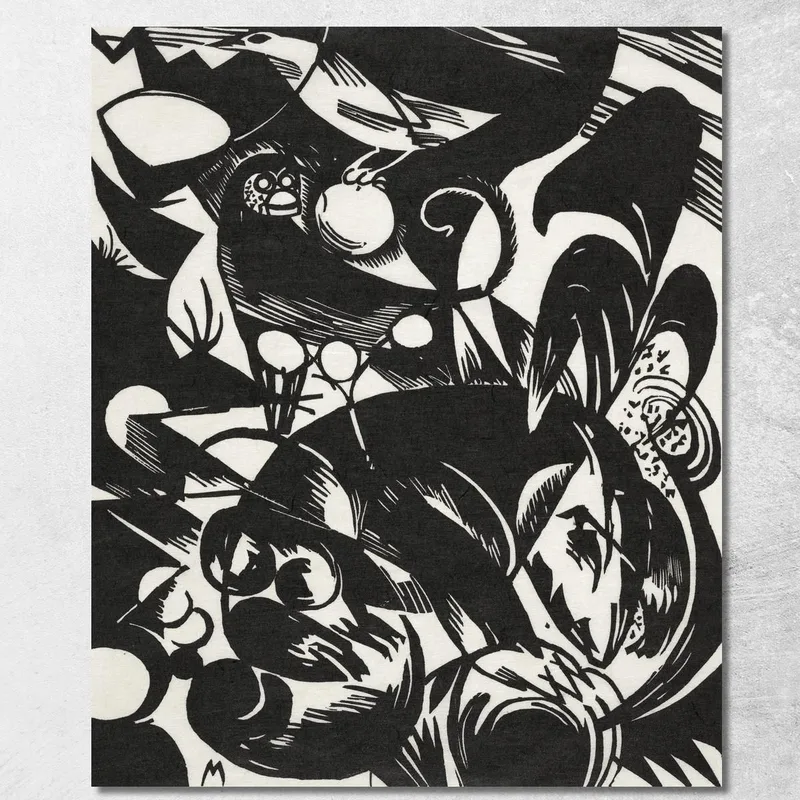 New European Graphics Portfolio Iii Franz Marc canvas print
