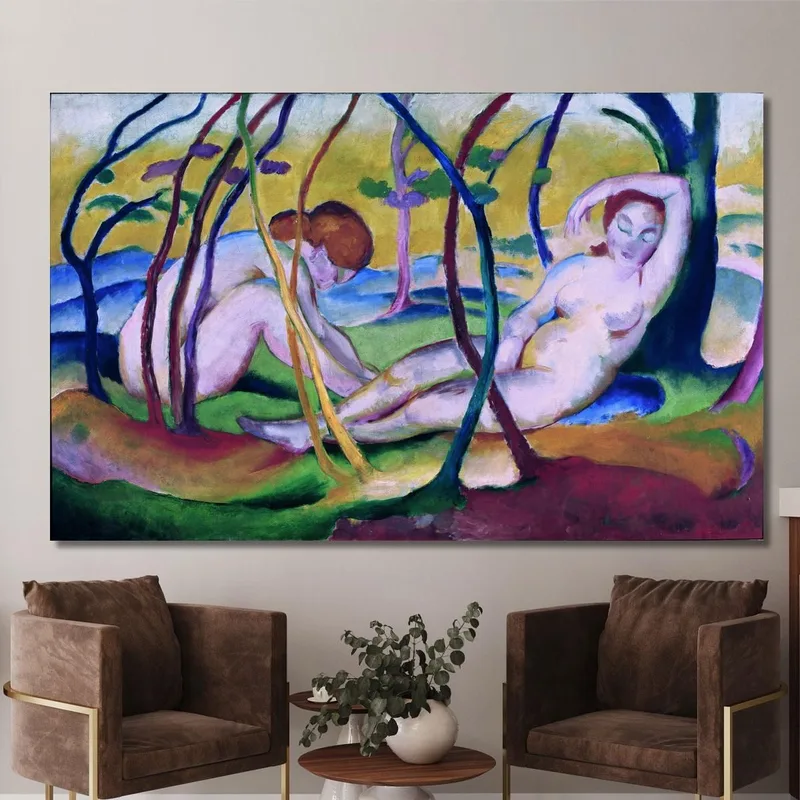 Nudes Under Trees Franz Marc