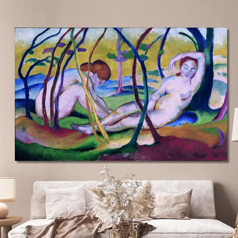 Nudes Under Trees Franz Marc