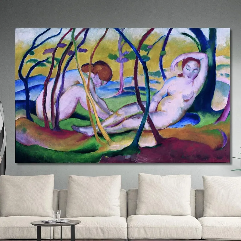 Nudes Under Trees Franz Marc