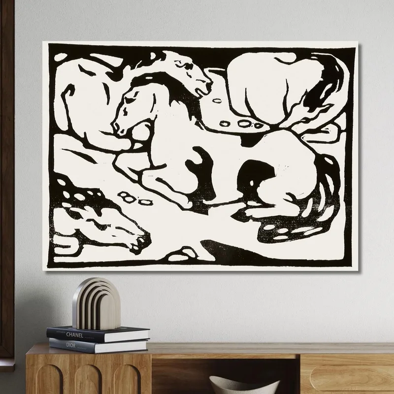 Cavalli A Riposo Franz Marc