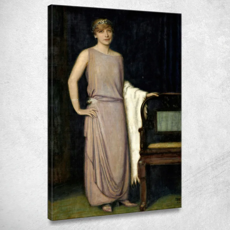 Un Ritratto Di Marianne Mechler Franz von Stuck quadro stampa su tela