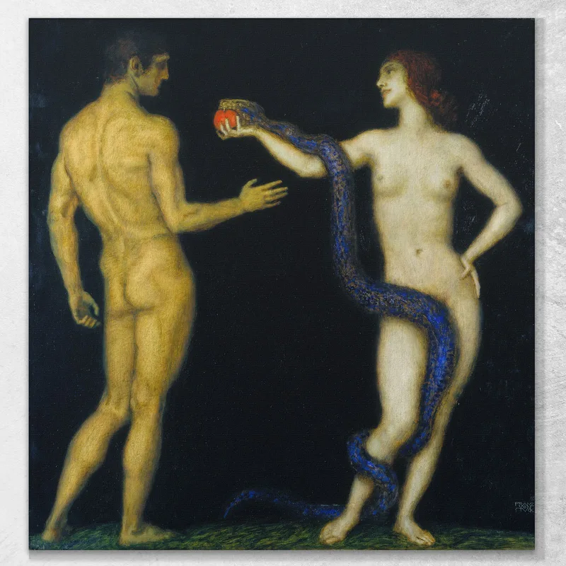 Adam E Eve Franz von Stuck
