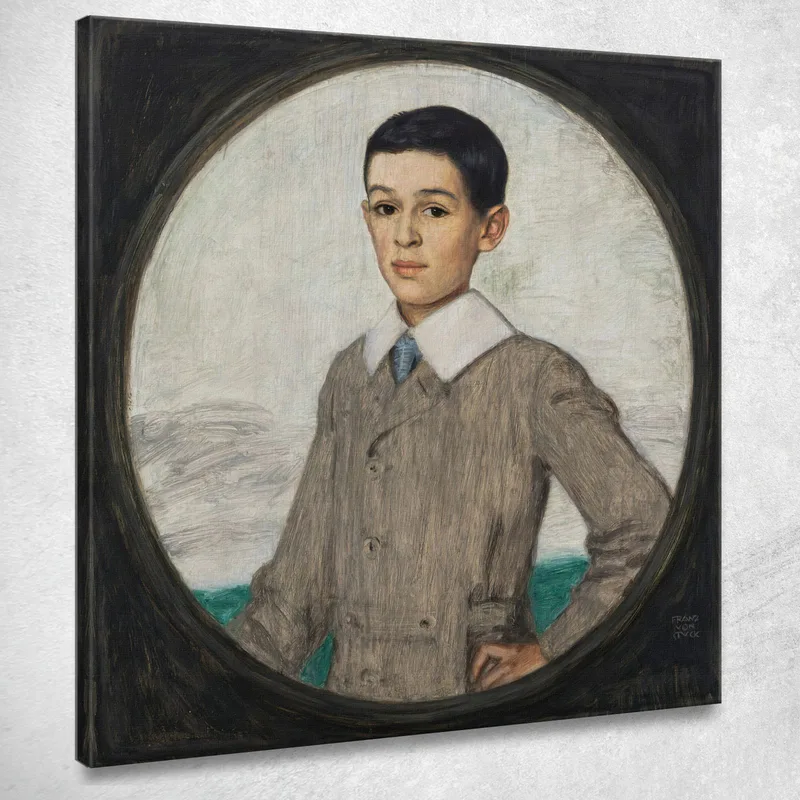 Alexander Saitzoff Fratello Di Vera Saitzoff Franz von Stuck quadro stampa su tela