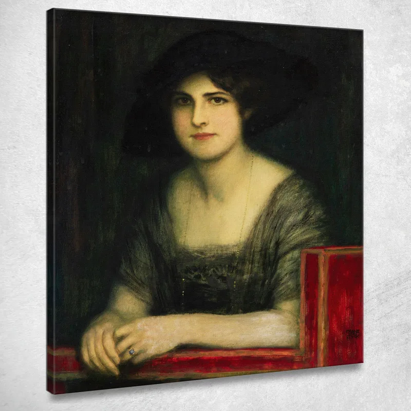 Ritratto Della Figlia Maria 3 Franz von Stuck quadro stampa su tela