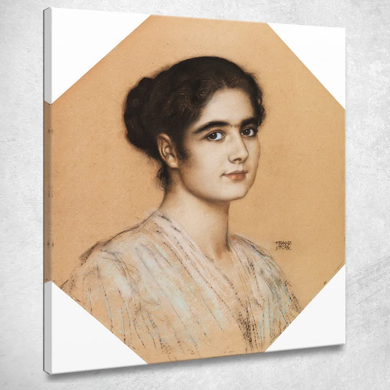 Ritratto Della Figlia Maria Franz von Stuck quadro stampa su tela