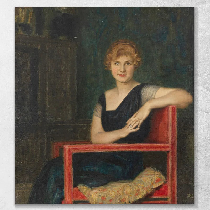 Retrato De Una Dama Franz von Stuck