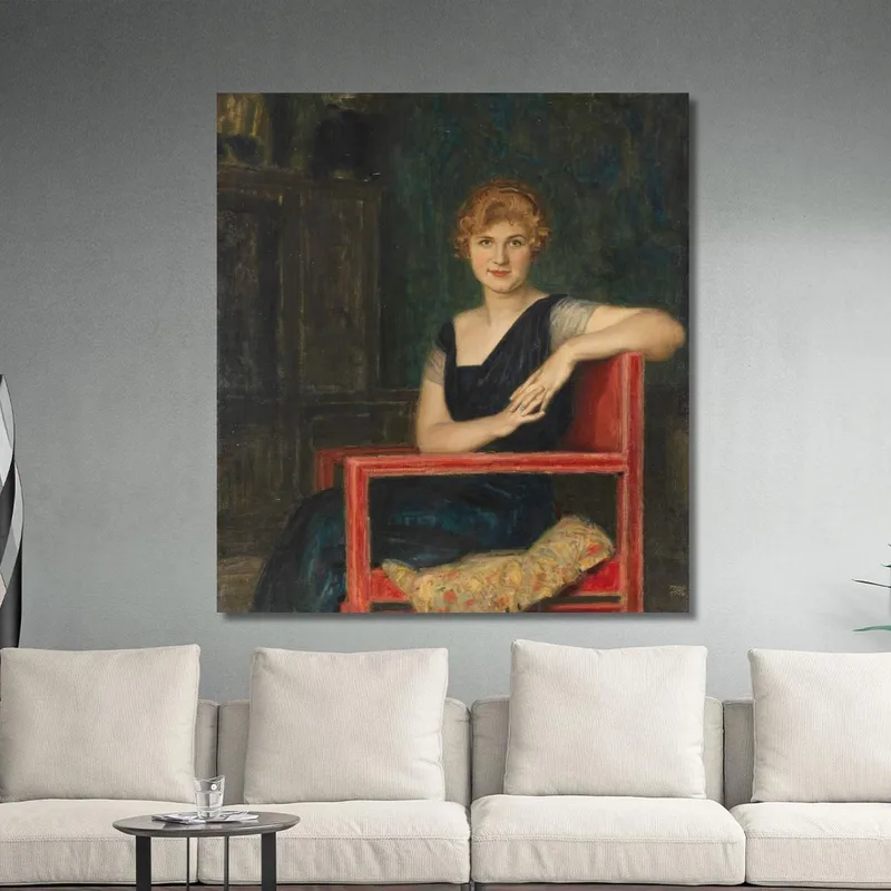 Retrato De Una Dama Franz von Stuck