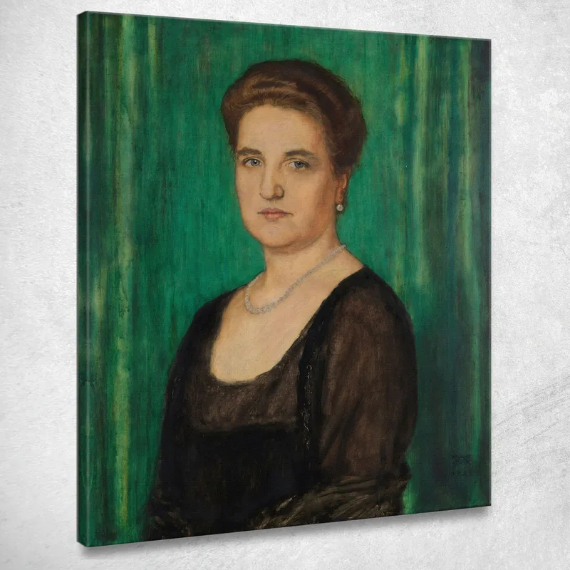 Ritratto Di Una Signora Martha Butzer Franz von Stuck quadro stampa su tela