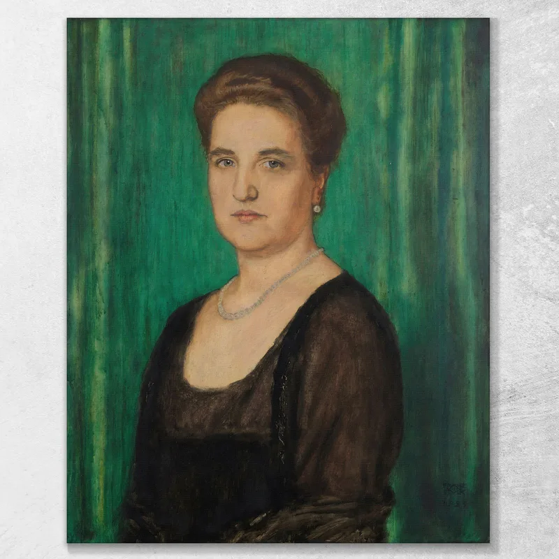 Retrato De Una Dama Martha Butzer Franz von Stuck