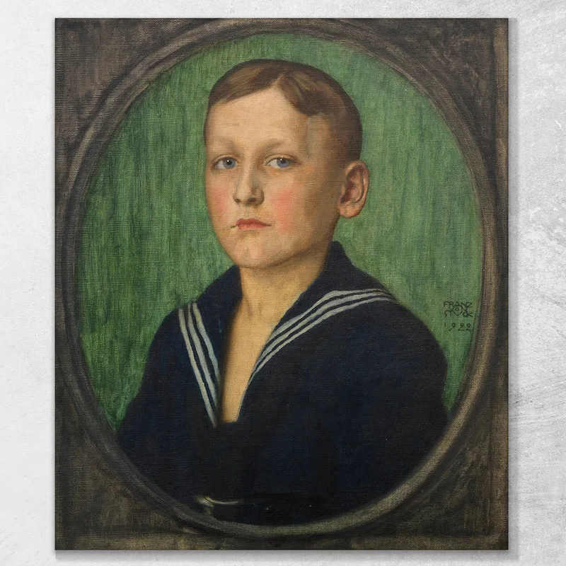 Retrato De Un Niño Heinrich Butzer Franz von Stuck