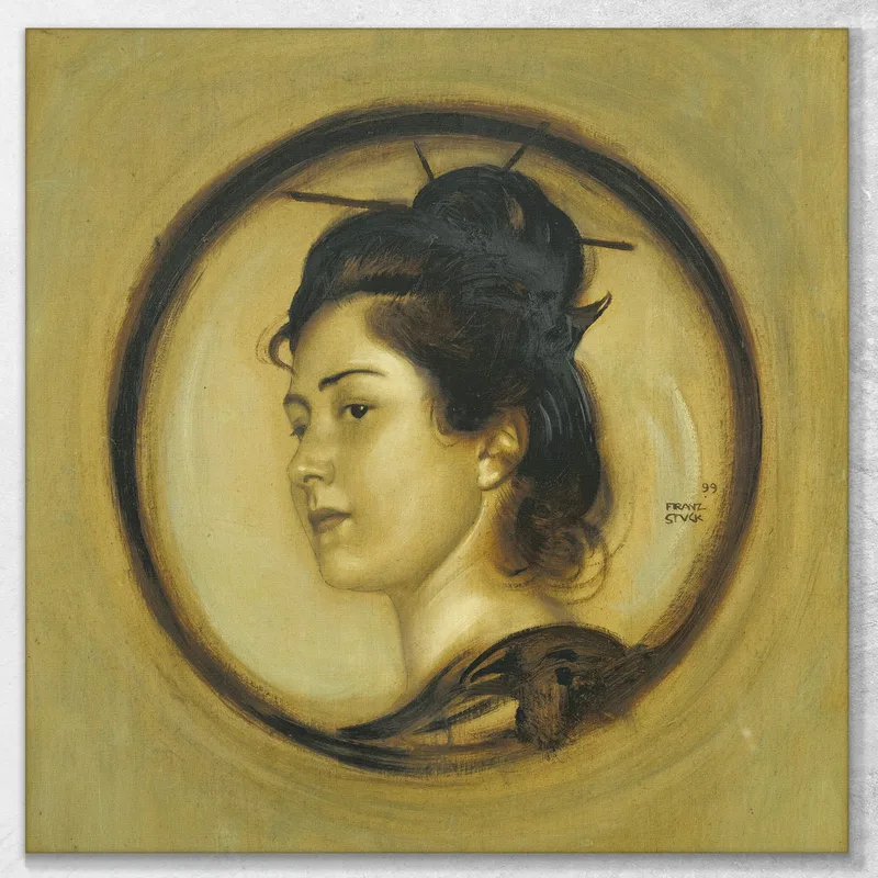 Marie Stuck En Traje Japonés Franz von Stuck