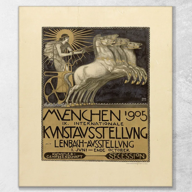 Manifesto Per Il Ix. Mostra D'Arte Internazionale A Monaco Franz von Stuck