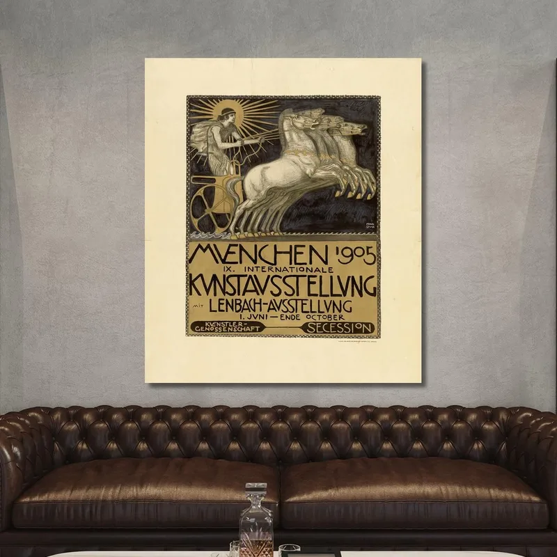 Manifesto Per Il Ix. Mostra D'Arte Internazionale A Monaco Franz von Stuck
