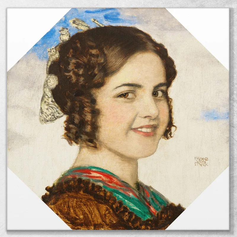 Portrait De La Fille Marie Franz von Stuck