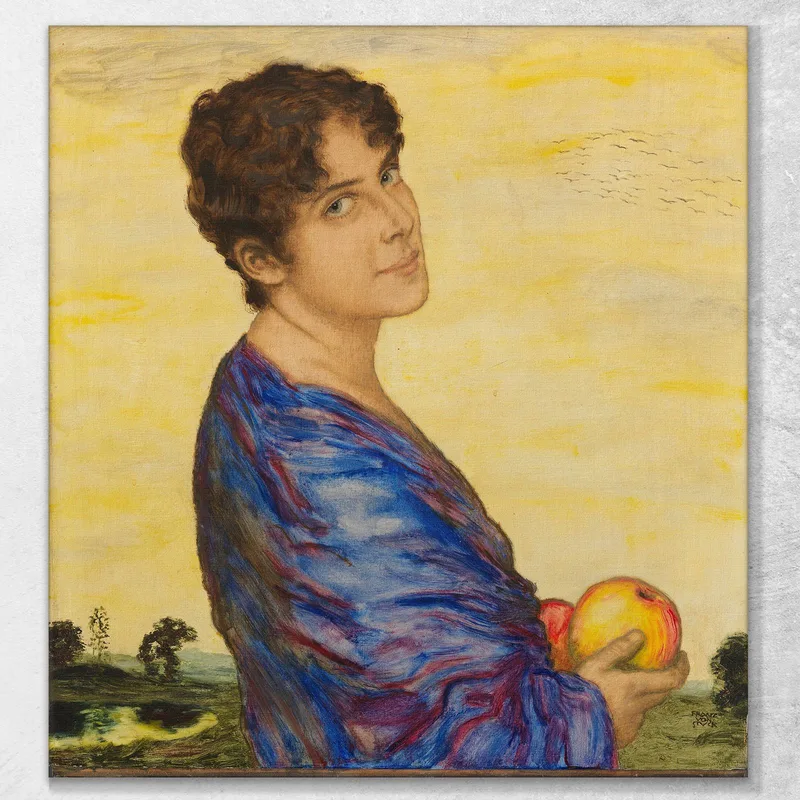 Portrait Of Mrs. Von Stuck Franz von Stuck