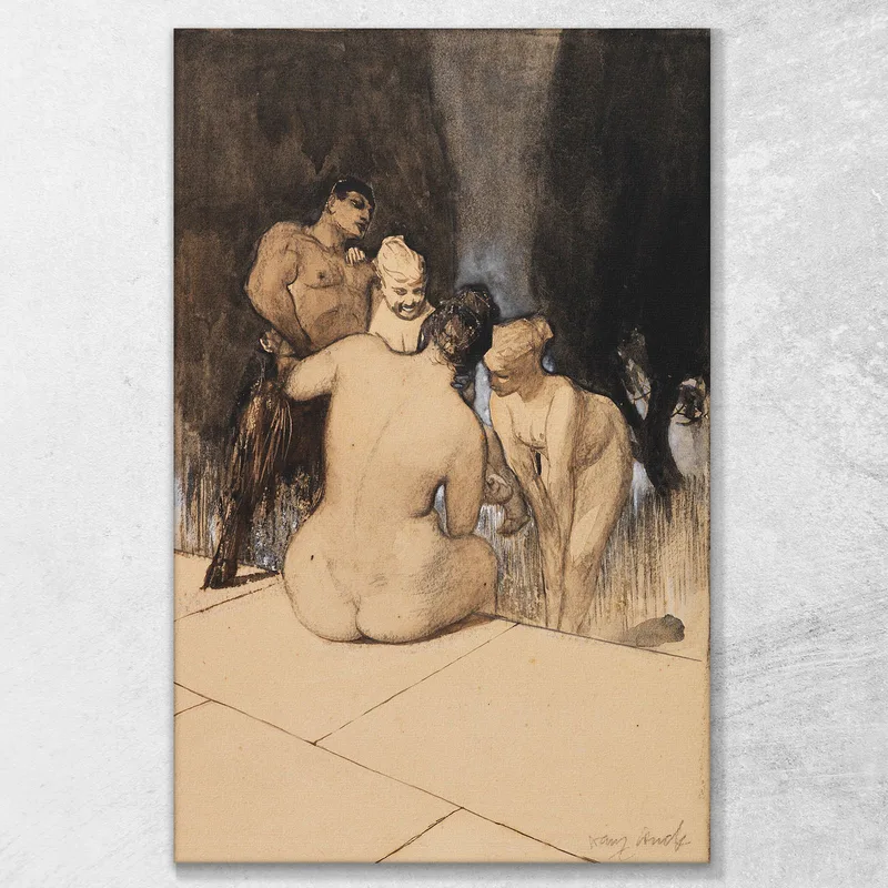 Sátiro Con Ninfas Y Niño. Franz von Stuck