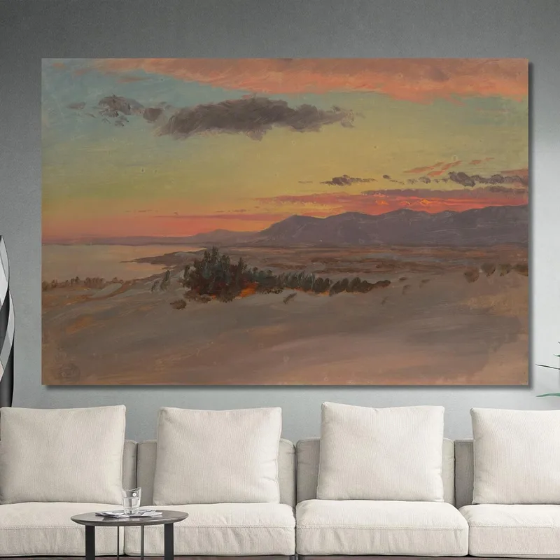 Valle Del Hudson En Invierno Visto Hacia El Suroeste Desde Olana Frederic Edwin Church