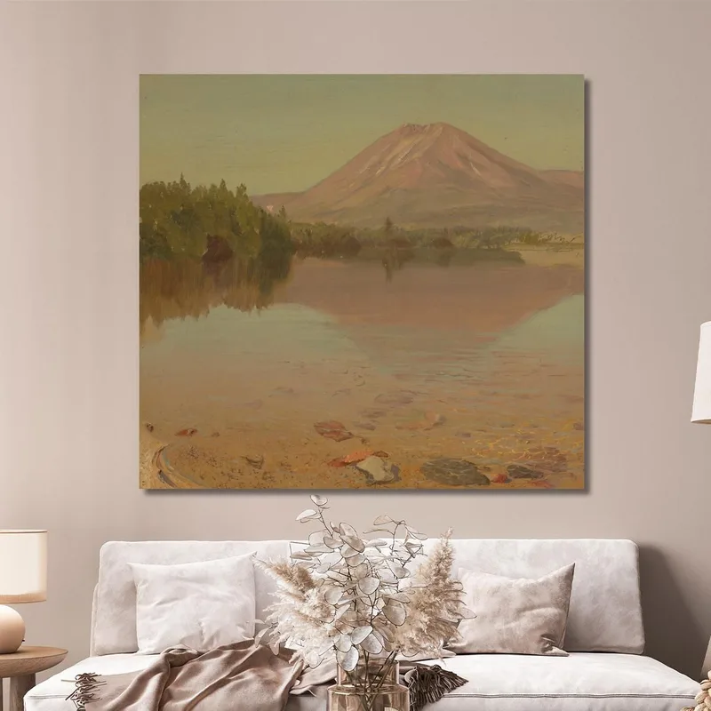 Mont Katahdin Depuis Le Lac Katahdin Frederic Edwin Church