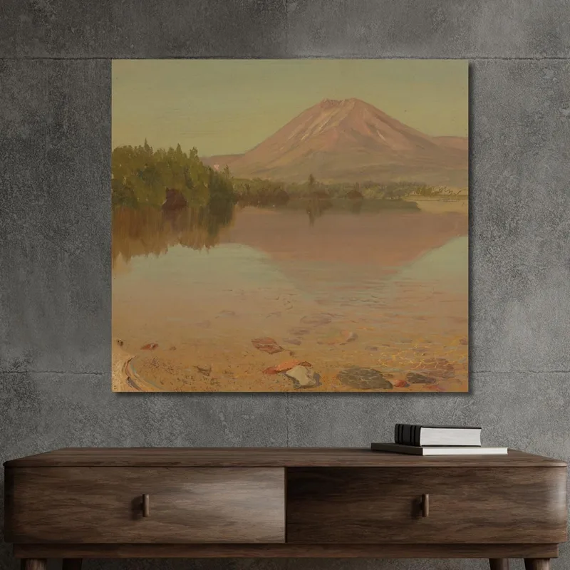 Mont Katahdin Depuis Le Lac Katahdin Frederic Edwin Church