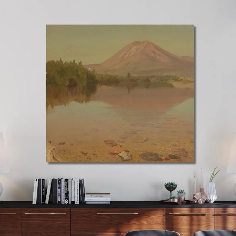 Mont Katahdin Depuis Le Lac Katahdin Frederic Edwin Church