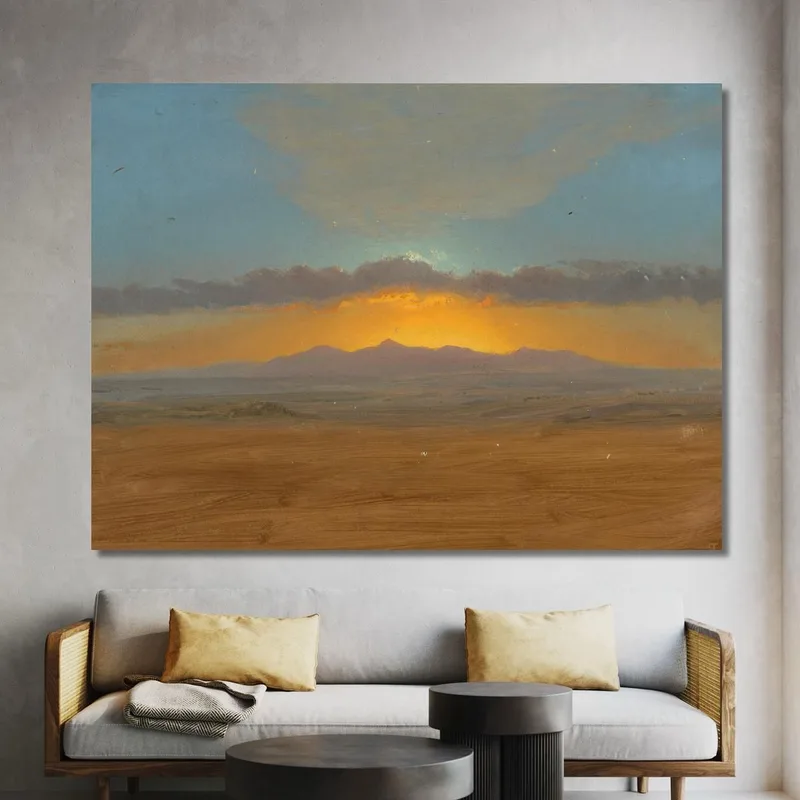 Coucher De Soleil Iii Frederic Edwin Church