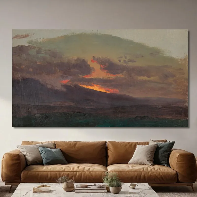 Sonnenuntergang Über Den Catskills Frederic Edwin Church