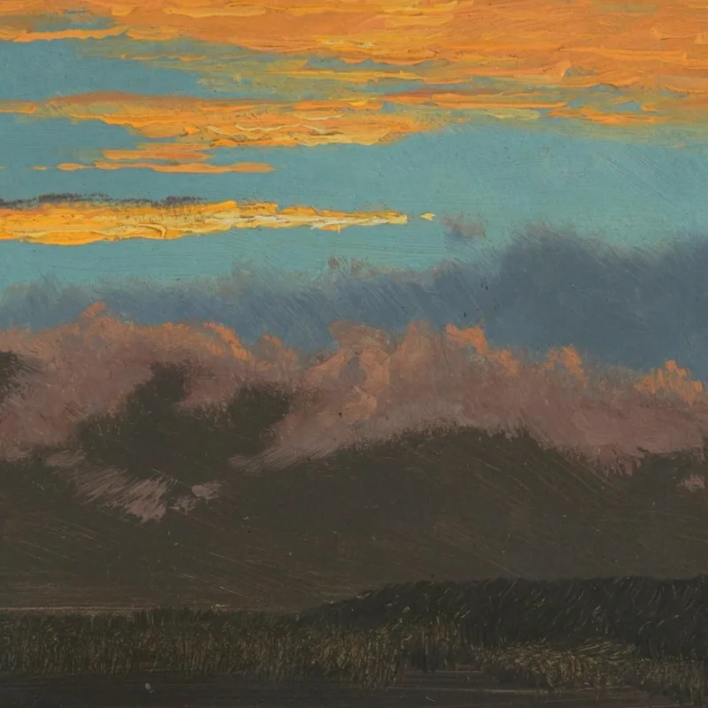 Puesta De Sol Sobre El Valle Del Hudson Nueva York Frederic Edwin Church
