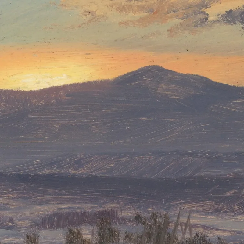 Tramonto Sulla Valle Dell'Hudson In Inverno Frederic Edwin Church