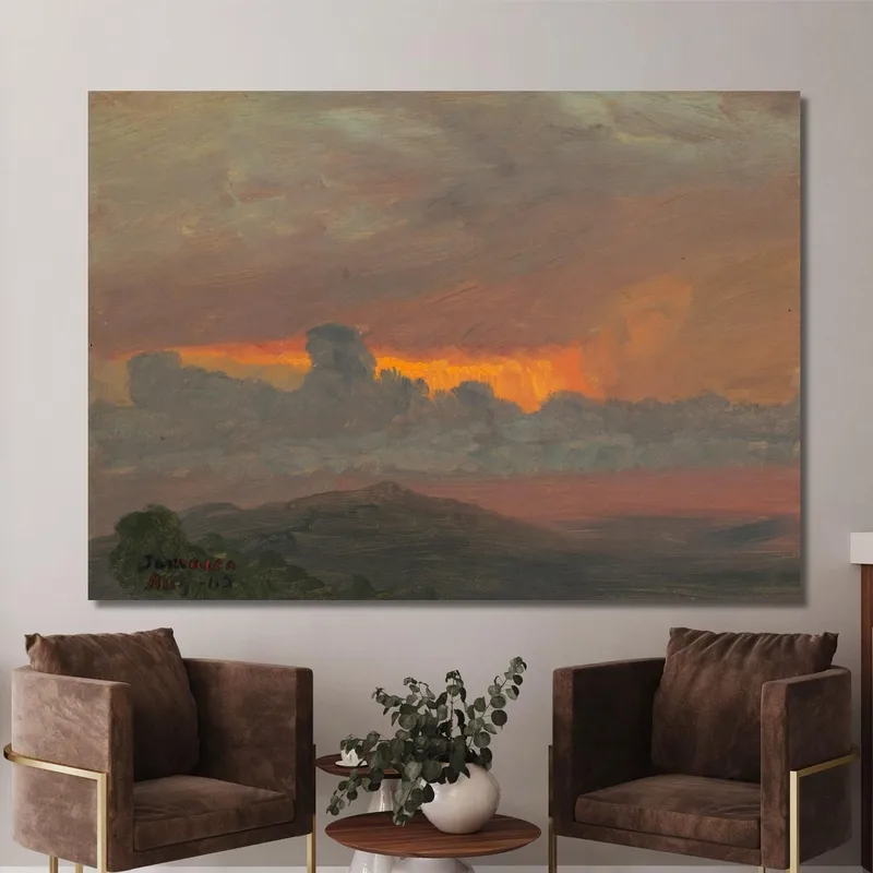 Coucher De Soleil Ii Frederic Edwin Church