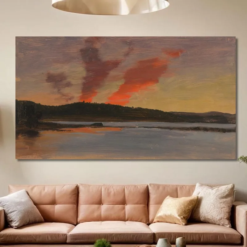 Tramonto Vicino A Bar Harbor, Maine Frederic Edwin Church