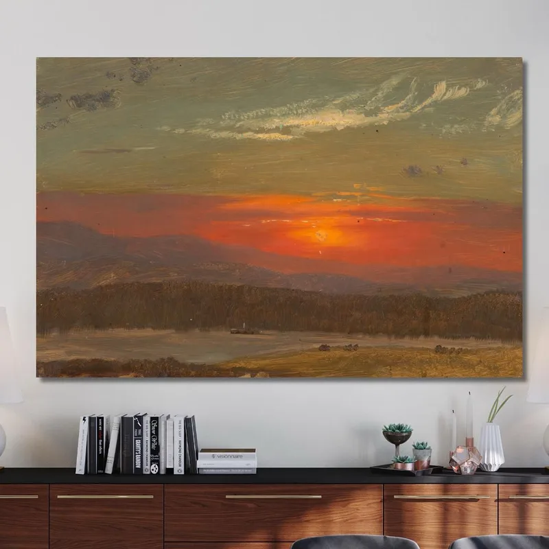 Sunset Over The Catskills 2 Frederic Edwin Church