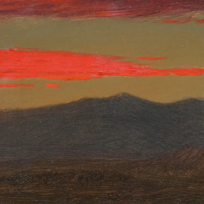 Puesta De Sol En Hudson Nueva York Frederic Edwin Church