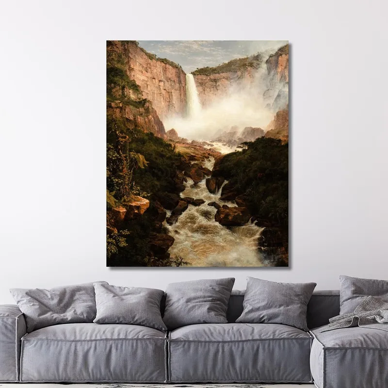 Les Chutes De Tequendama Près De Bogota Nouvelle-Grenade Frederic Edwin Church