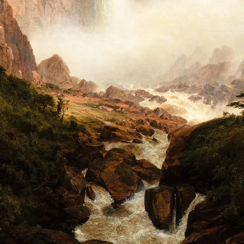 Les Chutes De Tequendama Près De Bogota Nouvelle-Grenade Frederic Edwin Church