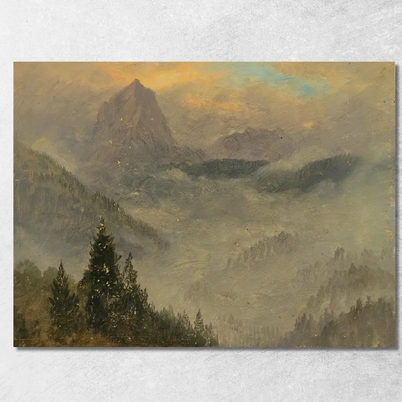 El Hochkalter Cerca De Berchtesgaden Frederic Edwin Church cuadro en lienzo