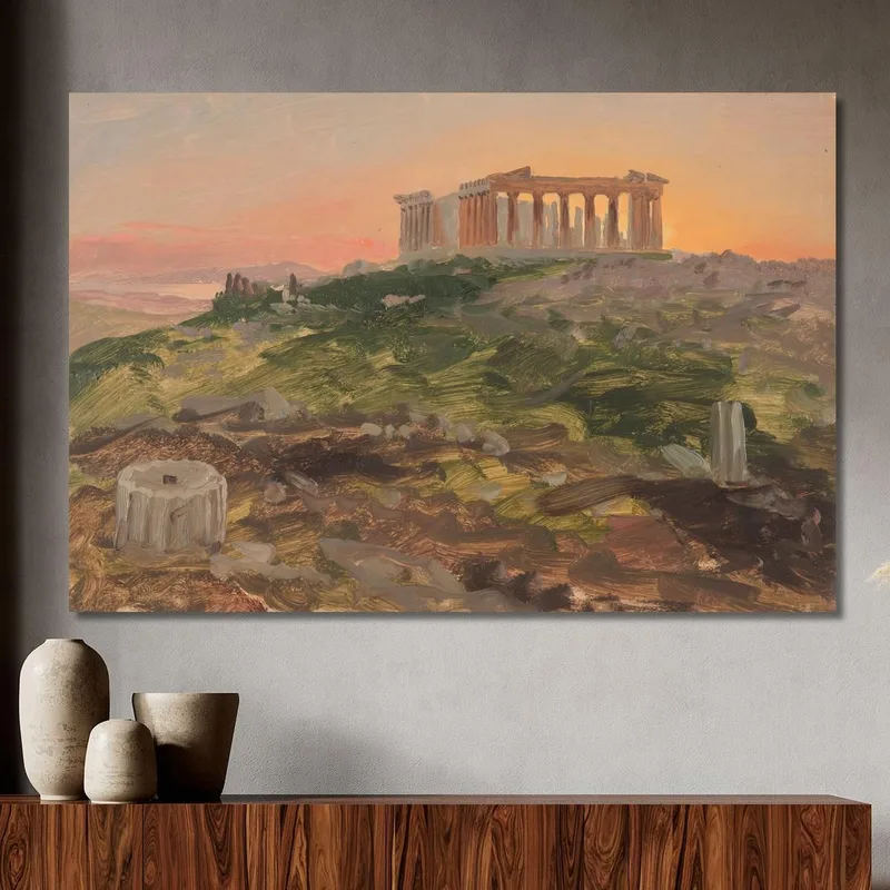 El Partenón Desde El Sureste Frederic Edwin Church