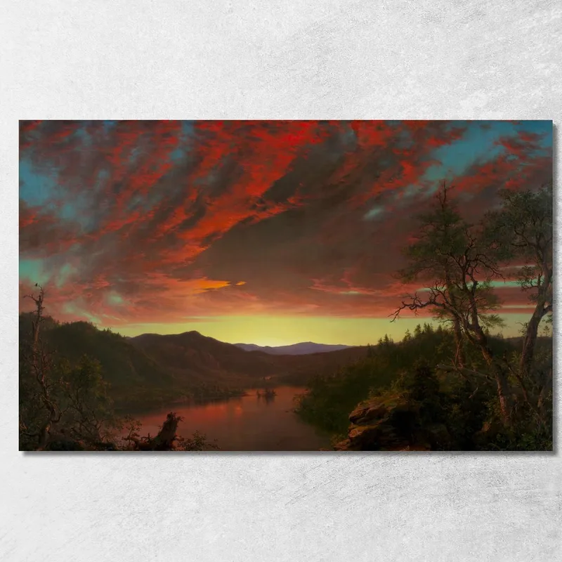 Crepúsculo En El Desierto Frederic Edwin Church cuadro en lienzo