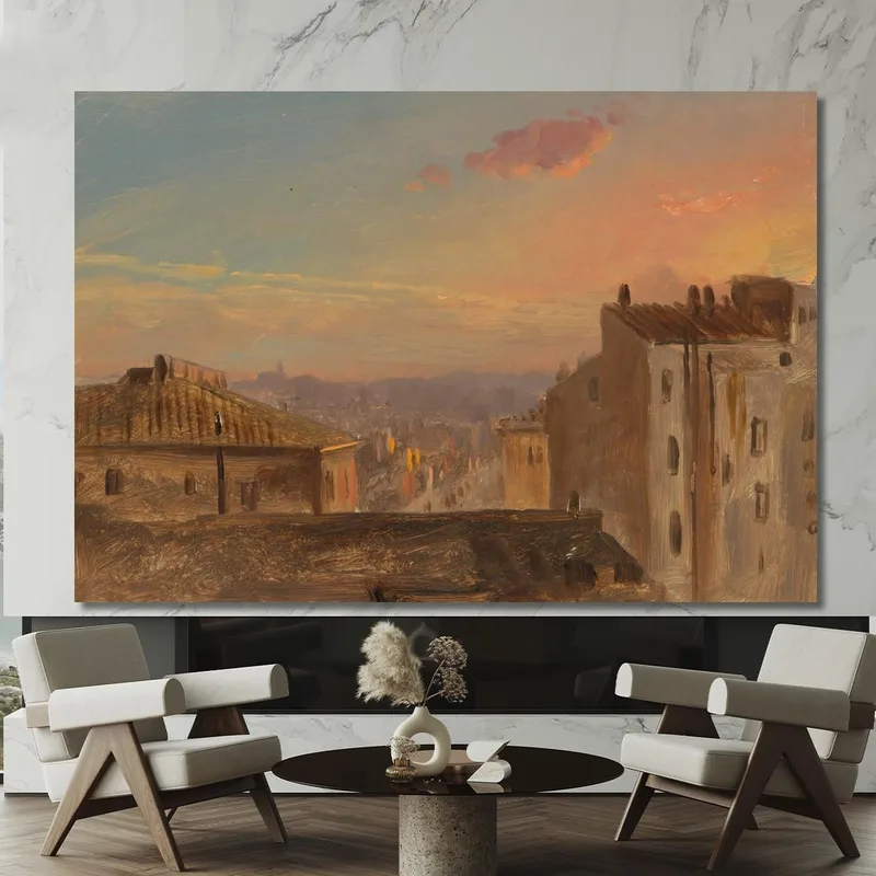 Vista De Roma Frederic Edwin Church