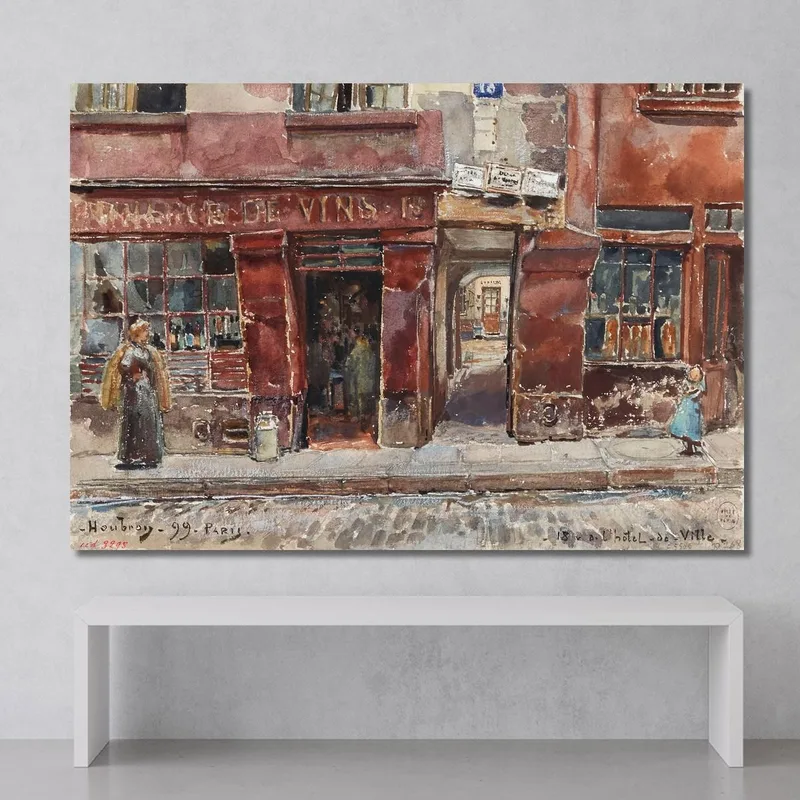 18  Rue De L'Hotel-De-Ville En 1899. 4Eme Arrondissement Frédéric Houbron