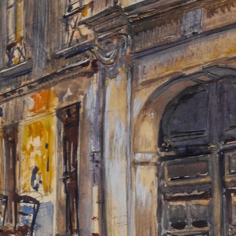 Entree De L'Ancien Cimetiere Saint-Andre 13 Rue Suger En 1906. 6Eme Arrondissement Frédéric Houbron